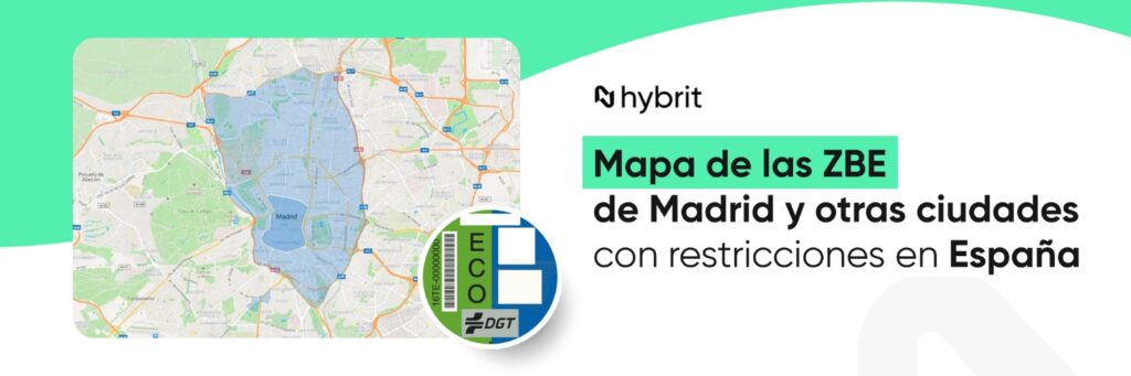 Mapa de la ZBE de Madrid y otras ciudades con restricciones en España
